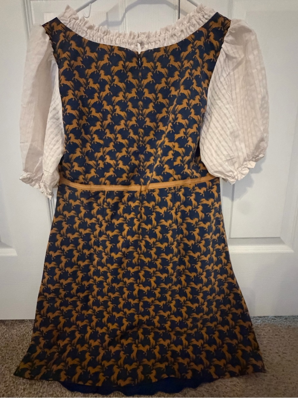 NWT Anthropologie Maeve Puff-Sleeve Twofer Mini Dress size Medium - Picture 7 of 7